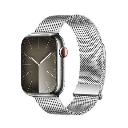 For Apple Watch Series 3 42mm DUX DUCIS Milanese Pro Series Stainless Steel Watch Band(Silver) - Watch Bands by DUX DUCIS | Online Shopping UK | buy2fix