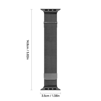 For Apple Watch 42mm DUX DUCIS Milanese Pro Series Stainless Steel Watch Band(Black) - Watch Bands by DUX DUCIS | Online Shopping UK | buy2fix