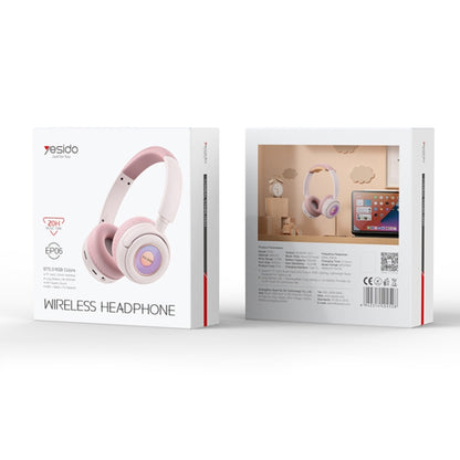 Yesido EP06 Children Over-Ear Bluetooth Headphones(Pink) - Headset & Headphone by Yesido | Online Shopping UK | buy2fix