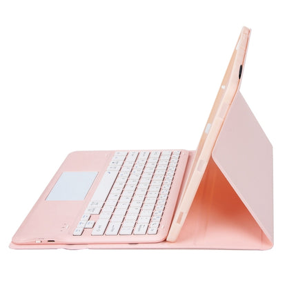 For Xiaomi Pad 6S Pro 12.4 Lambskin Texture Detachable Bluetooth Keyboard Leather Case with Touchpad(Pink) - Others Keyboard by buy2fix | Online Shopping UK | buy2fix