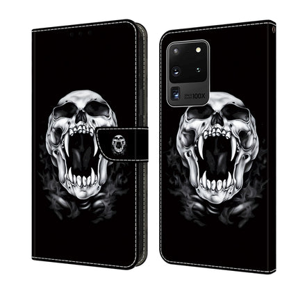 For Samsung Galaxy Note20 Ultra 5G Crystal Painted Leather Phone case(Skull) - Galaxy Note20 Ultra Cases by buy2fix | Online Shopping UK | buy2fix