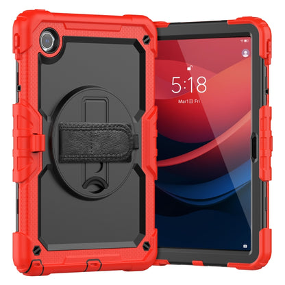 For Lenovo Tab M11 /Xiaoxin Pad 2024 Silicone Hybrid PC Tablet Case with Shoulder Strap(Red) - Lenovo by buy2fix | Online Shopping UK | buy2fix