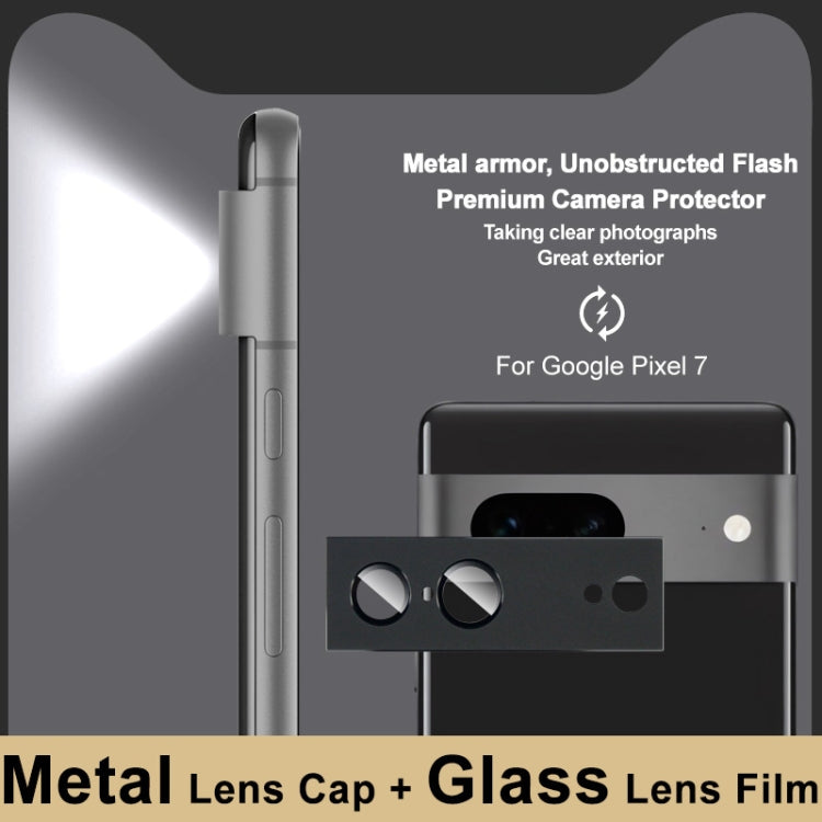 For Google Pixel 7 IMAK Metal Armor Premium Camera Protector Film(Black) - Other by imak | Online Shopping UK | buy2fix