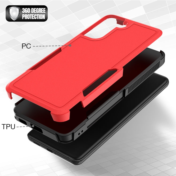 For Samsung Galaxy S21+ 5G 2 in 1 PC + TPU Phone Case(Red) - Galaxy S21+ 5G Cases by buy2fix | Online Shopping UK | buy2fix