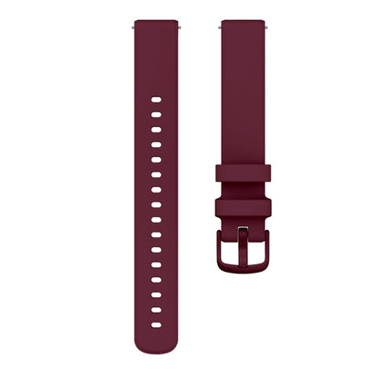 For Garmin Lily 2 Silicone Watch Band Wristband(Wine Red) - Watch Bands by buy2fix | Online Shopping UK | buy2fix