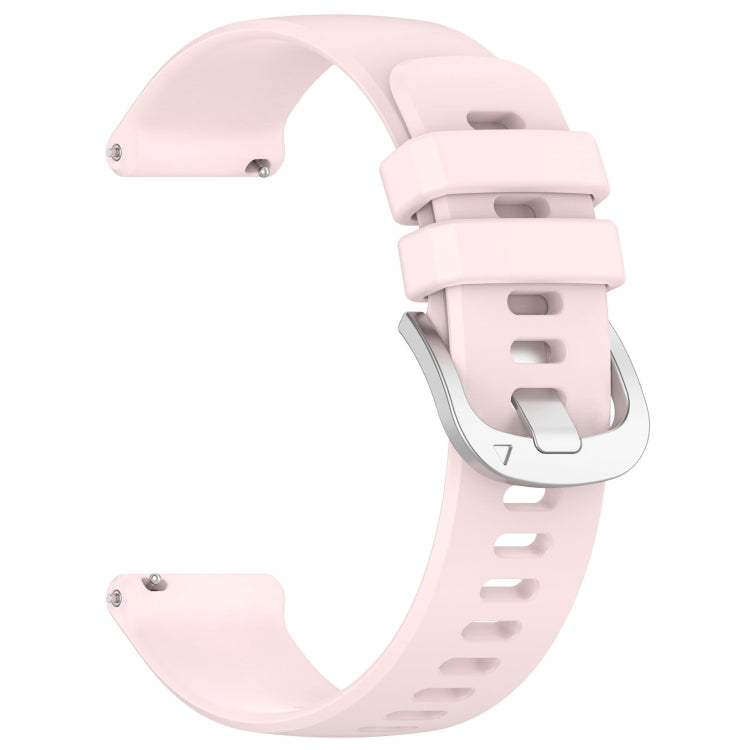 For Xiaomi Watch 2 Liquid Glossy Silver Buckle Silicone Watch Band(Light Pink) - Watch Bands by buy2fix | Online Shopping UK | buy2fix