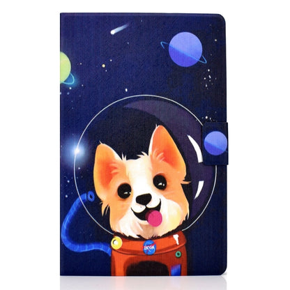 For Lenovo Tab M11 / Xiaoxin Pad 11 2024 Electric Pressed Colored Drawing Smart Leather Tablet Case(Space Dog) - Lenovo by buy2fix | Online Shopping UK | buy2fix