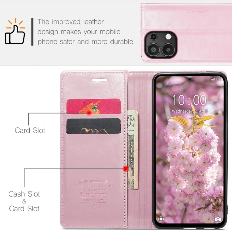 For Xiaomi Redmi Note 13 4G CaseMe 003 Crazy Horse Texture Flip Leather Phone Case(Pink) - Xiaomi Cases by CaseMe | Online Shopping UK | buy2fix