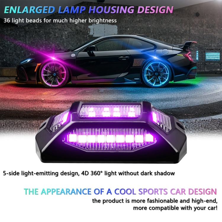 8 in 1 G6 RGB Colorful Car Chassis Light LED Music Atmosphere Light With Dual Control Remote Control - Atmosphere lights by buy2fix | Online Shopping UK | buy2fix