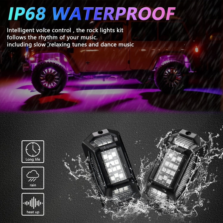 8 in 1 G6 RGB Colorful Car Chassis Light LED Music Atmosphere Light With Dual Control Remote Control - Atmosphere lights by buy2fix | Online Shopping UK | buy2fix