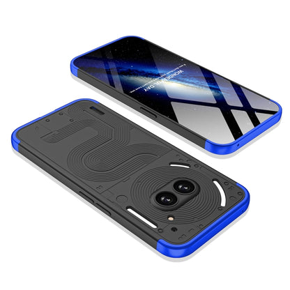 For Nothing Phone 2a GKK Three Stage Splicing Full Coverage PC Phone Case(Black Blue) - More Brand by GKK | Online Shopping UK | buy2fix