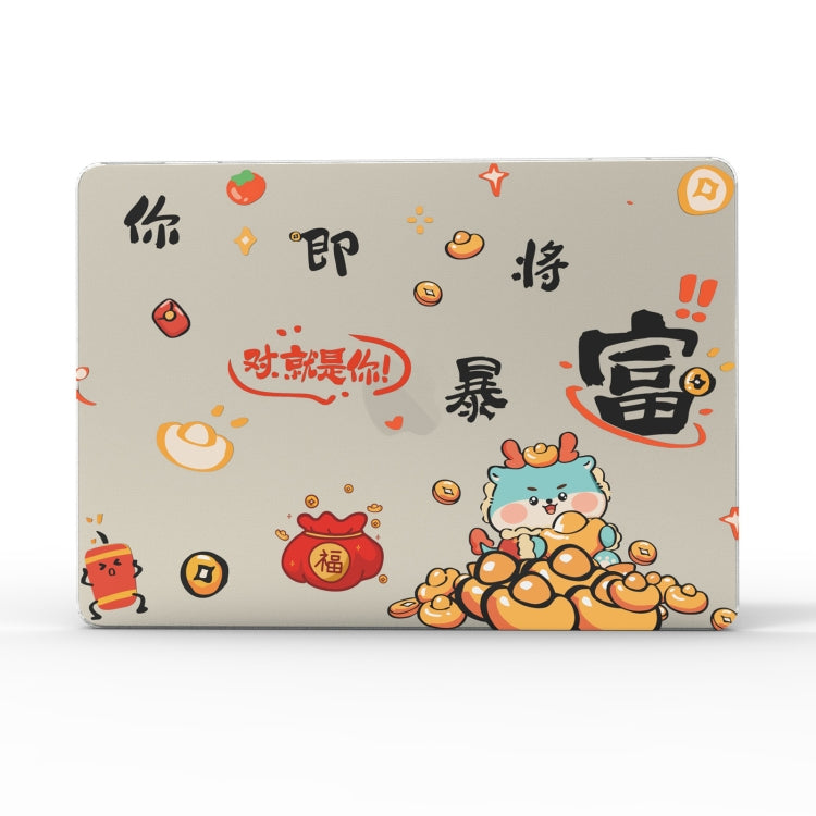 For MacBook Air 15 M2 A2941 / M3 A3114 UV Printed Pattern Laptop Frosted Protective Case(DDC-1689) - MacBook Air Cases by buy2fix | Online Shopping UK | buy2fix