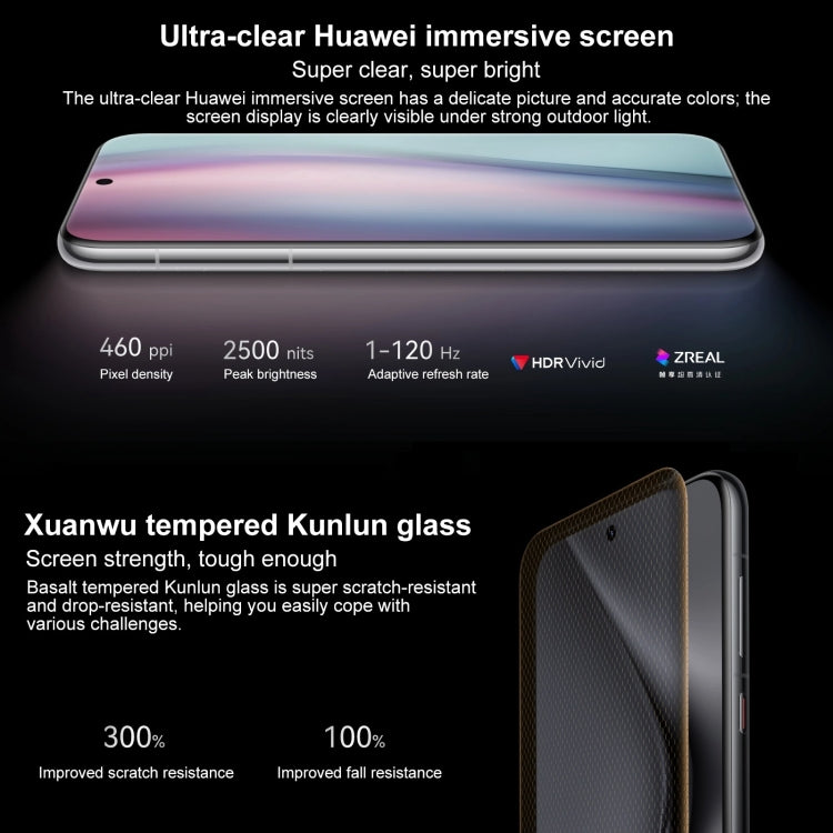 HUAWEI Pura 70 Pro+, 16GB+1TB, Screen Fingerprint Identification, 6.8 inch HarmonyOS 4.2 Kirin 9010 Octa Core up to 2.3GHz, NFC, OTG, Not Support Google Play(White) - Huawei Mate & P by Huawei | Online Shopping UK | buy2fix