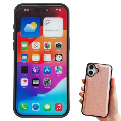 For iPhone 16 Plus Multifunctional Seven Cards Wallet Leather Phone Case(Rose Gold) - iPhone 16 Plus Cases by buy2fix | Online Shopping UK | buy2fix