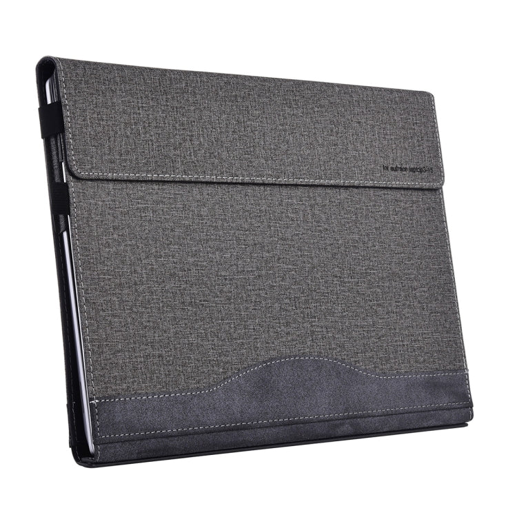 For Lenovo ThinkPad X1 Yoga Gen 5 Cloth Texture Laptop Leather Protective Case(Space Ash) - Other by buy2fix | Online Shopping UK | buy2fix