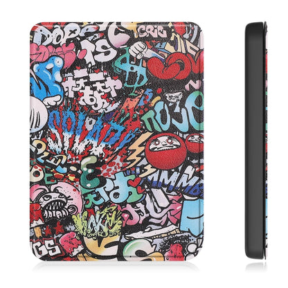 For KOBO Clara Colour 2024 / BW Painted Voltage Caster TPU Leather Smart Tablet Case(Graffiti) - Others by buy2fix | Online Shopping UK | buy2fix