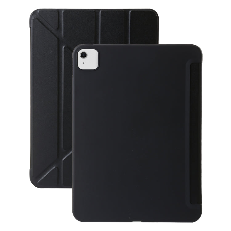 For iPad Air 11 2024 TPU Deformation Flip Leather Tablet Case with Holder(Black) - iPad Air 11 2024 Cases by buy2fix | Online Shopping UK | buy2fix