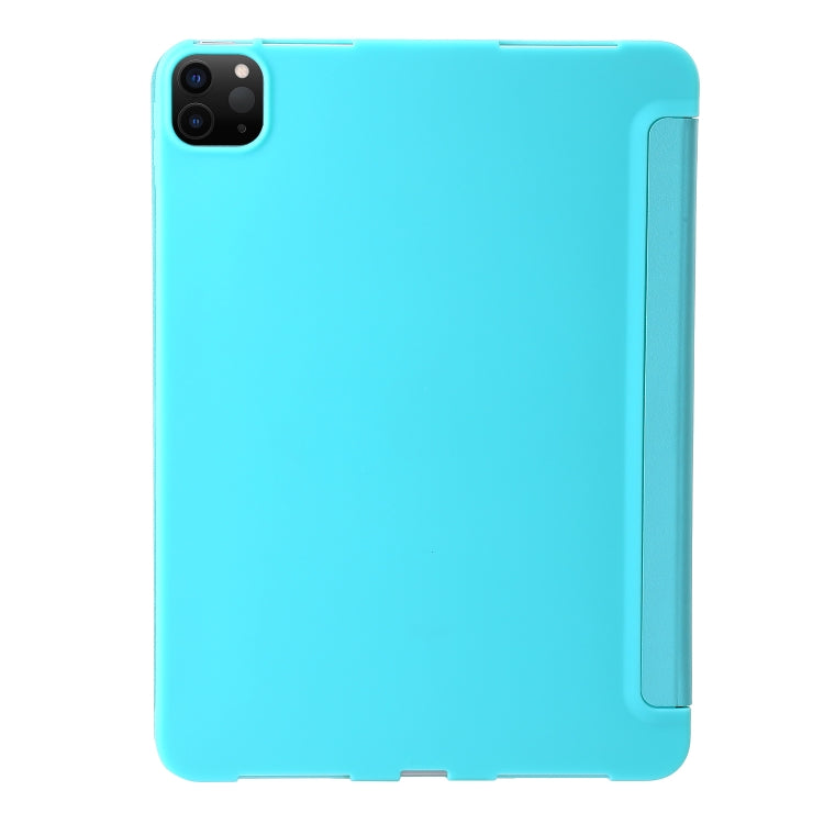 For iPad Pro 11 2024 TPU Deformation Flip Leather Tablet Case with Holder(Mint Blue) - iPad Pro 11 2024 Cases by buy2fix | Online Shopping UK | buy2fix