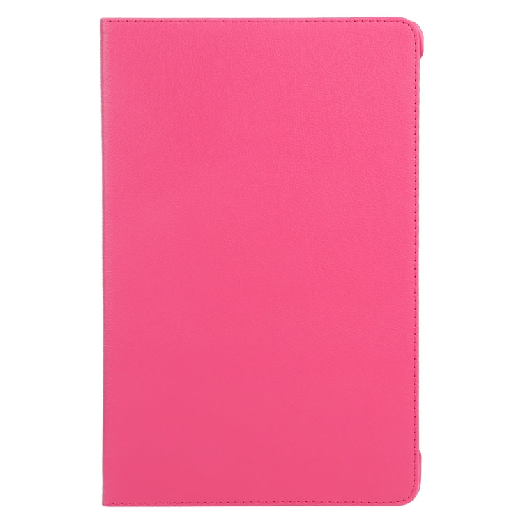 For iPad Pro 13 2024 360 Degree Rotation Litchi Texture Leather Tablet Case with Holder(Rose Red) - iPad Pro 13 2024 Cases by buy2fix | Online Shopping UK | buy2fix