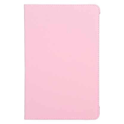 For iPad Air 11 2024 360 Degree Rotation Litchi Texture Leather Tablet Case with Holder(Pink) - iPad Air 11 2024 Cases by buy2fix | Online Shopping UK | buy2fix