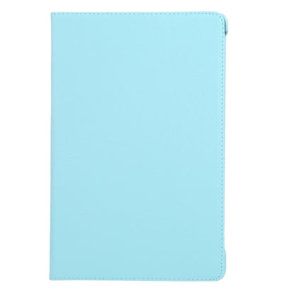 For iPad Pro 11 2024 360 Degree Rotation Litchi Texture Leather Tablet Case with Holder(Sky Blue) - iPad Pro 11 2024 Cases by buy2fix | Online Shopping UK | buy2fix