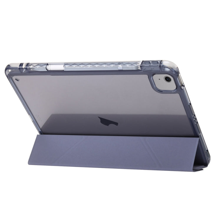 For iPad Air 13 2024 Clear Acrylic Deformation Leather Tablet Case(Lavender Purple) - iPad Air 13 2024 Cases by buy2fix | Online Shopping UK | buy2fix