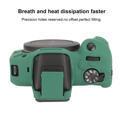 For Canon EOS R100 Glossy Soft Silicone Protective Case(Green) - Protective Case by buy2fix | Online Shopping UK | buy2fix