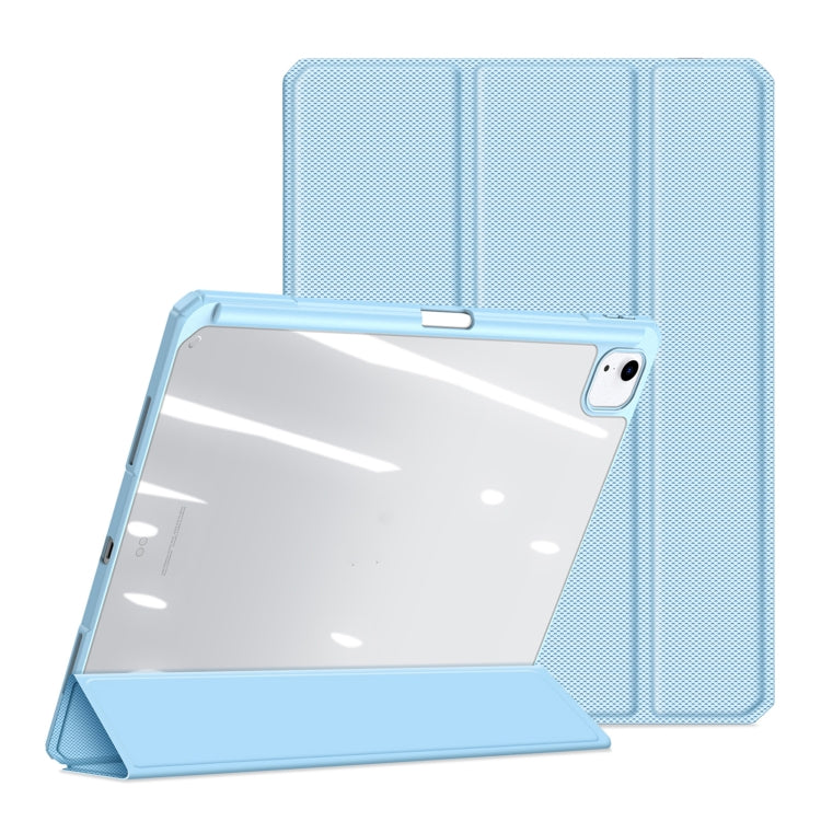 For iPad Air 13 2024 / Pro 12.9 DUX DUCIS TOBY Series Antiskid Leather Tablet Case with Sleep / Wake-up Function(Blue) - iPad Air 13 2024 Cases by DUX DUCIS | Online Shopping UK | buy2fix