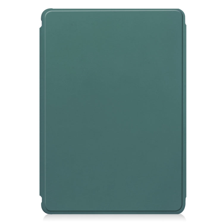 For iPad Pro 11 2024 Transparent Rotation Smart Leather Tablet Case with Keyboard(Dark Green) - iPad Pro 11 2024 Cases by buy2fix | Online Shopping UK | buy2fix