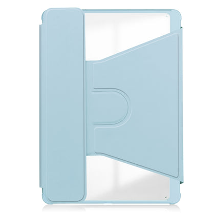 For iPad Air 13 2024 Transparent Rotation Smart Leather Tablet Case(Sky Blue) - iPad Air 13 2024 Cases by buy2fix | Online Shopping UK | buy2fix