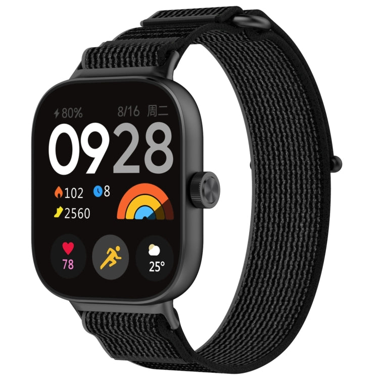 For Xiaomi Band 8 Pro / Redmi Watch 4 Loop Nylon Watch Band(Black Grey) - Watch Bands by buy2fix | Online Shopping UK | buy2fix