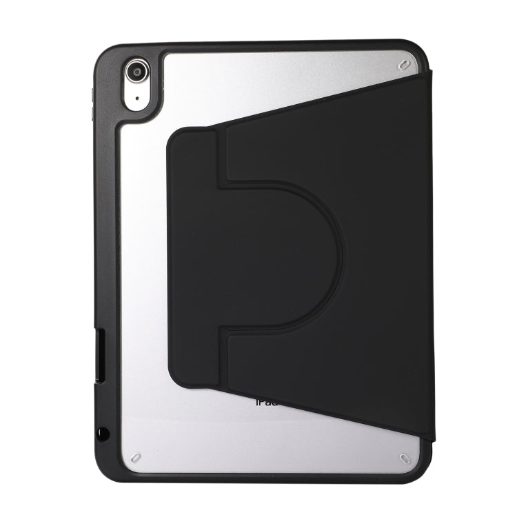 For iPad Pro 11 2024 2 in 1 Acrylic Split Rotating Leather Tablet Case(Black) - iPad Pro 11 2024 Cases by buy2fix | Online Shopping UK | buy2fix