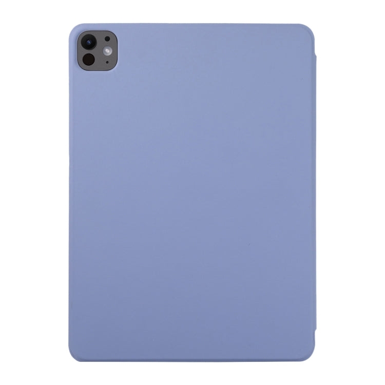 For iPad Pro 11 2024 Double-sided Clip Non-buckle Magnetic PU Smart Tablet Case(Purple) - iPad Pro 11 2024 Cases by buy2fix | Online Shopping UK | buy2fix