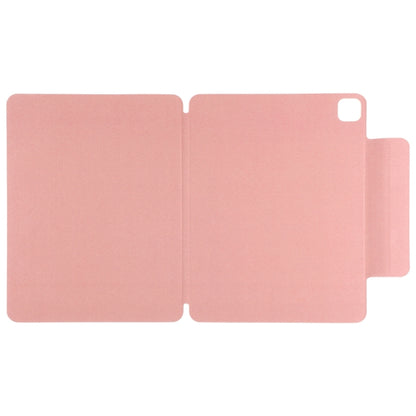 For iPad Pro 11 2024 Double-sided Clip Fixed Buckle Magnetic PU Leather Smart Tablet Case(Pink) - iPad Pro 11 2024 Cases by buy2fix | Online Shopping UK | buy2fix