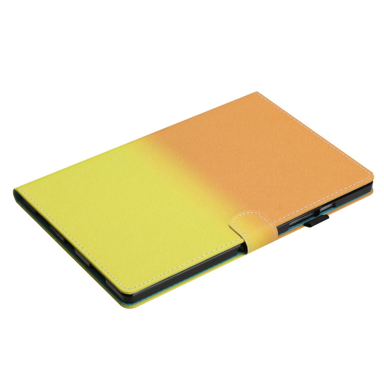 For iPad Pro 11 2024 Stitching Gradient Smart Leather Tablet Case(Orange Yellow) - iPad Pro 11 2024 Cases by buy2fix | Online Shopping UK | buy2fix