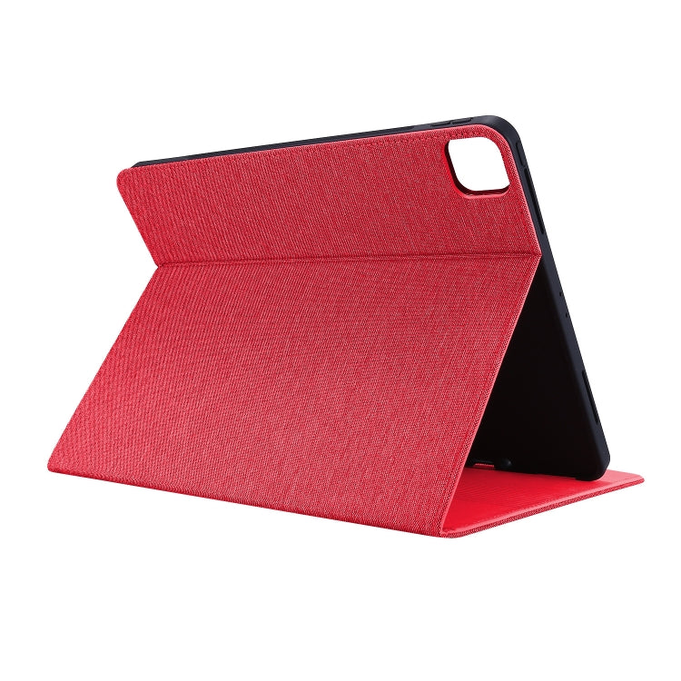 For iPad Air 13 2024 Fabric Leather Tablet Case(Red) - iPad Air 13 2024 Cases by buy2fix | Online Shopping UK | buy2fix