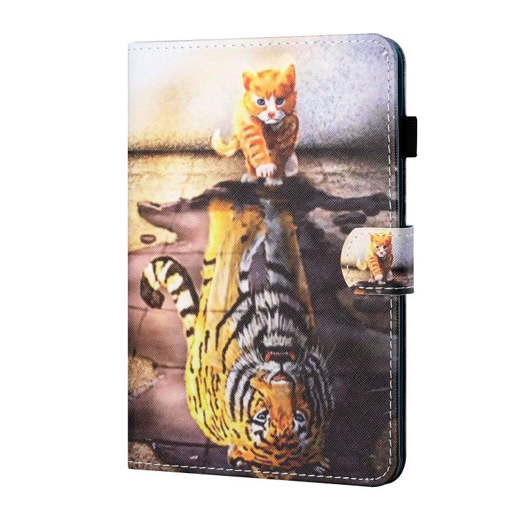 For iPad Pro 11 2024 Coloured Drawing Stitching Smart Leather Tablet Case(Cat and Tiger) - iPad Pro 11 2024 Cases by buy2fix | Online Shopping UK | buy2fix