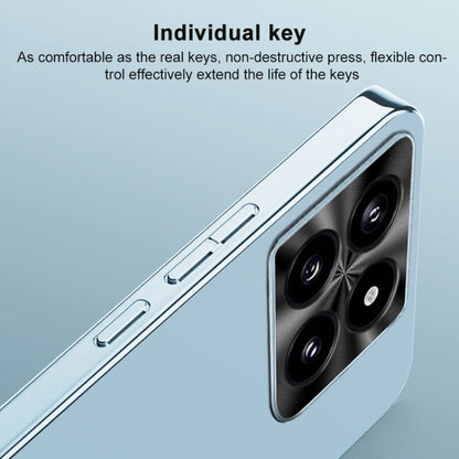 For Xiaomi Redmi K70 AG Frosted Electroplating Acrylic Phone Case(Silver White) - K70 Cases by buy2fix | Online Shopping UK | buy2fix