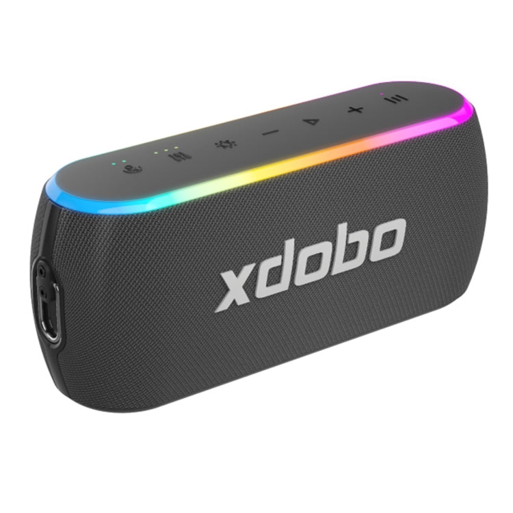 Xdobo X8 III BT5.3 IPX7 Wireless Speaker with RGB Light, Support Bluetooth/TF Card/USB/AUX(Grey) - Desktop Speaker by XDOBO | Online Shopping UK | buy2fix