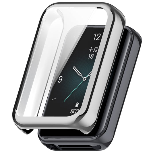 For Honor Band 9 Full Coverage TPU Electroplated Watch Protective Case(Silver) - Watch Cases by buy2fix | Online Shopping UK | buy2fix