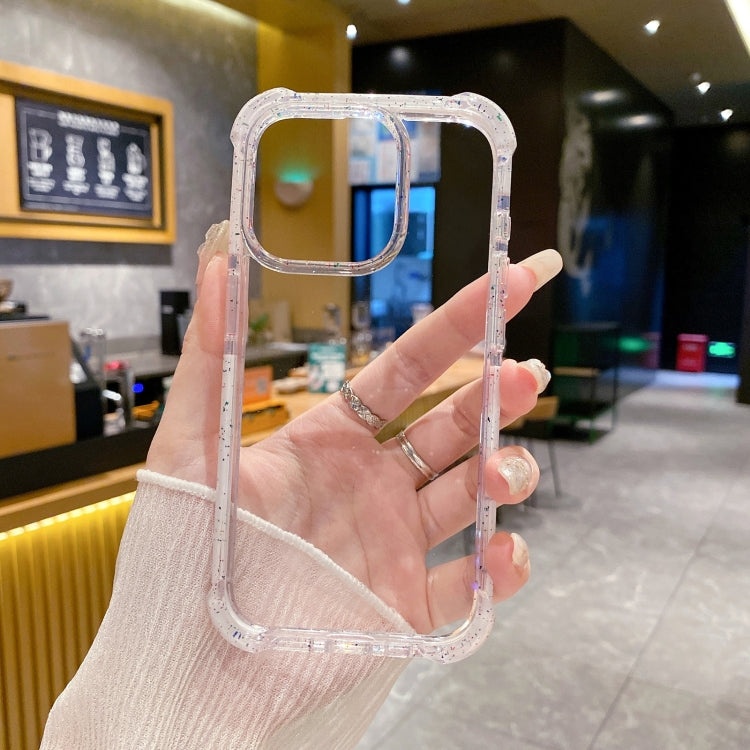 For iPhone 16 Plus Acrylic Color Point Transparent Phone Case(White) - iPhone 16 Plus Cases by buy2fix | Online Shopping UK | buy2fix