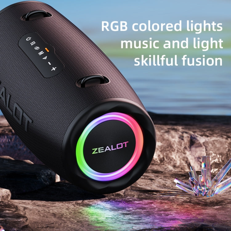 Zealot S87 80W Portable Outdoor Bluetooth Speaker with RGB Light(Camouflage) - Waterproof Speaker by ZEALOT | Online Shopping UK | buy2fix