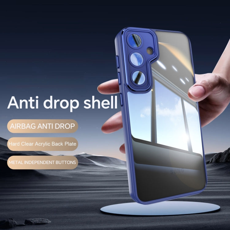 For Samsung Galaxy S25+ 5G Acrylic Hybrid TPU Armor Shockproof Phone Case(Blue) - Galaxy S25+ 5G Cases by buy2fix | Online Shopping UK | buy2fix