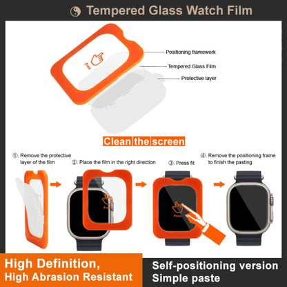 For Apple Watch Ultra 49mm / Ultra 2 49mm IMAK Tempered Glass Watch Protective Film Self-contained Positioning Version - Others by imak | Online Shopping UK | buy2fix