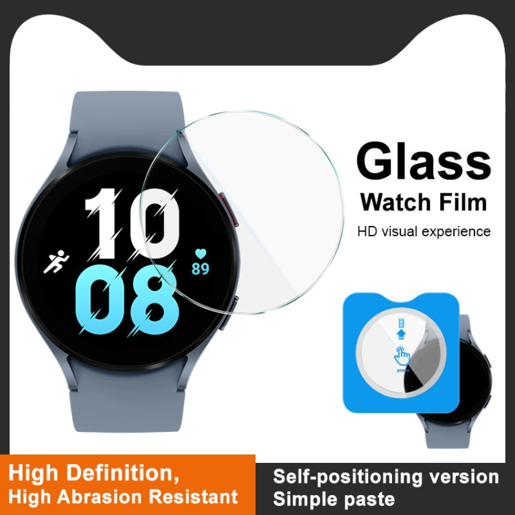 For Samsung Galaxy Watch5 44mm IMAK Tempered Glass Watch Protective Film Self-contained Positioning Version - Screen Protector by imak | Online Shopping UK | buy2fix