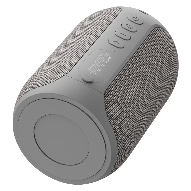 Zealot S32 Pro 15W High Power Bluetooth Speaker with Colorful Light(Grey) - Desktop Speaker by ZEALOT | Online Shopping UK | buy2fix