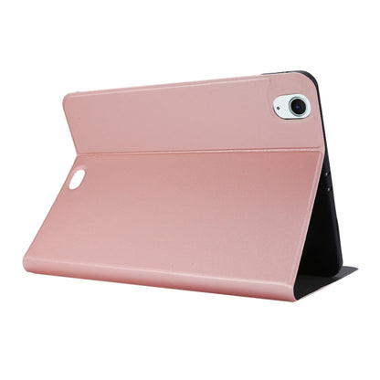 For iPad Air 13 2024 Stretch Voltage Plain Leather Smart Tablet Case(Rose Gold) - iPad Air 13 2024 Cases by buy2fix | Online Shopping UK | buy2fix