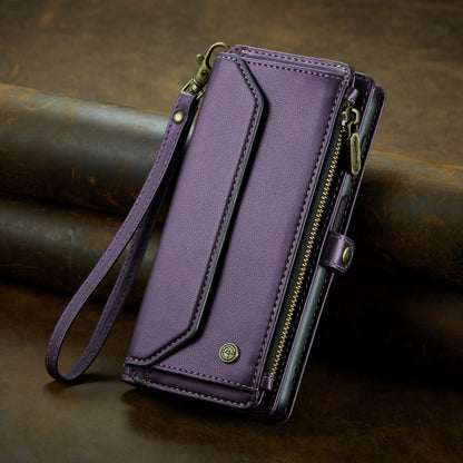 For Samsung Galaxy A33 5G CaseMe C36 Card Slots Zipper Wallet RFID Anti-theft Leather Phone Case(Purple) - Galaxy Phone Cases by CaseMe | Online Shopping UK | buy2fix