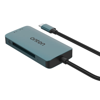 Onten C15 3 in 1 USB-C / Type-C to CFast 2.0 & SD & TF Card Reader(Pine Green) - Card Reader by Onten | Online Shopping UK | buy2fix