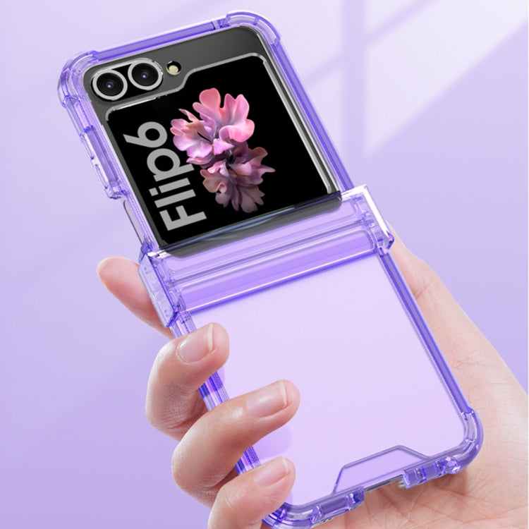 For Samsung Galaxy Z Flip6 GKK Airbag Hinge Full Coverage Phone Case(Purple) - Galaxy Z Flip6 5G Cases by GKK | Online Shopping UK | buy2fix